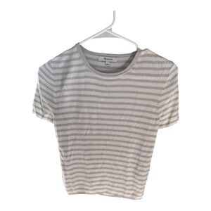Madewell Striped Gray Women's Top sz S